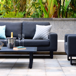 Ethos 3 Seat Sofa Set / Charcoal Ethos 3 Seat Sofa Set / Charcoal