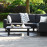 Ethos Corner Sofa Group / Charcoal