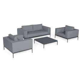 Eve 2 Seat Sofa Set / Flanelle