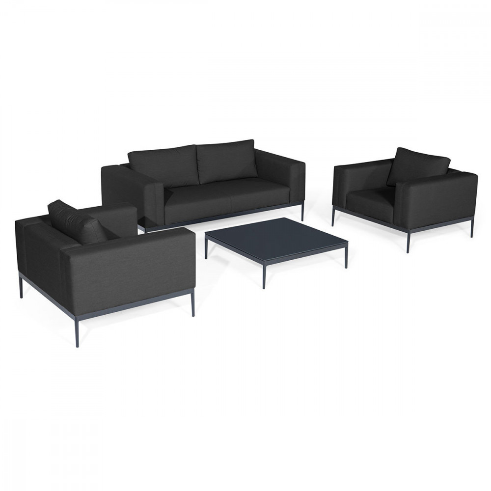 Eve 2 Seat Sofa Set / Charcoal Eve 2 Seat Sofa Set / Charcoal