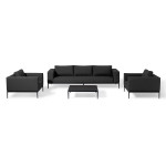 Eve 3 Seat Sofa Set / Charcoal Eve 3 Seat Sofa Set / Charcoal