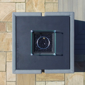 Fuzion Cube Sofa Set with Fire Pit / Flanelle Fuzion Cube Sofa Set with Fire Pit / Flanelle