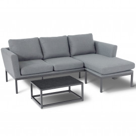 Pulse Chaise Sofa Set / Flanelle