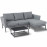 Pulse Chaise Sofa Set / Flanelle
