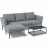 Pulse Chaise Sofa Set / Flanelle