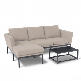 Pulse Chaise Sofa Set / Oatmeal