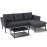 Pulse Chaise Sofa Set / Charcoal