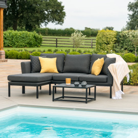 Pulse Chaise Sofa Set / Charcoal Pulse Chaise Sofa Set / Charcoal