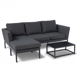 Pulse Chaise Sofa Set / Charcoal Pulse Chaise Sofa Set / Charcoal