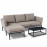 Pulse Chaise Sofa Set / Taupe