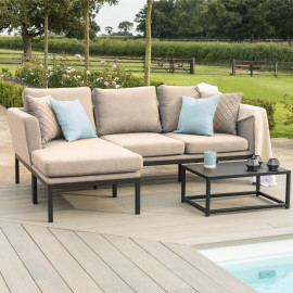 Pulse Chaise Sofa Set / Taupe