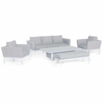 Pulse 3 Seat Sofa Set with Rising Table / Lead Chine Pulse 3 Seat Sofa Set with Rising Table / Lead Chine