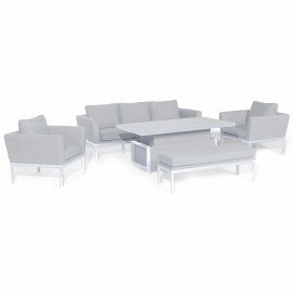 Pulse 3 Seat Sofa Set with Rising Table / Lead Chine Pulse 3 Seat Sofa Set with Rising Table / Lead Chine