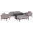 Pulse 3 Seat Sofa Set with Rising Table / Taupe