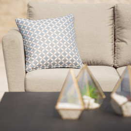 Pulse Rectangular Corner Dining Set with Rising Table / Taupe Pulse Rectangular Corner Dining Set with Rising Table / Taupe