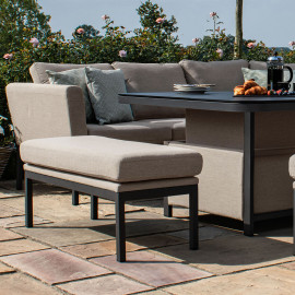 Pulse U Shape Corner Dining Set with Rising Table / Taupe Pulse U Shape Corner Dining Set with Rising Table / Taupe