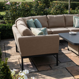 Pulse U Shape Corner Dining Set with Rising Table / Taupe Pulse U Shape Corner Dining Set with Rising Table / Taupe