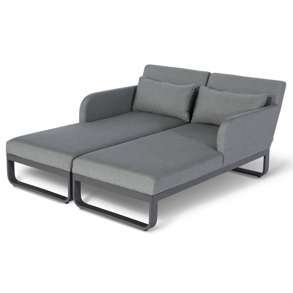 Unity Double Sunlounger / Flanelle