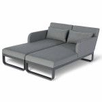 Unity Double Sunlounger / Flanelle