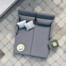 Unity Double Sunlounger / Flanelle