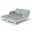 Unity Double Sunlounger / Lead Chine