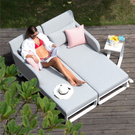Unity Double Sunlounger / Lead Chine Unity Double Sunlounger / Lead Chine