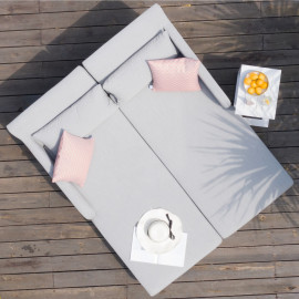 Unity Double Sunlounger / Lead Chine Unity Double Sunlounger / Lead Chine