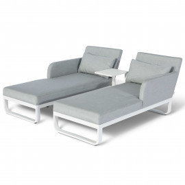 Unity Double Sunlounger / Lead Chine Unity Double Sunlounger / Lead Chine