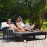 Unity Double Sunlounger / Charcoal