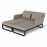 Unity Double Sunlounger / Taupe