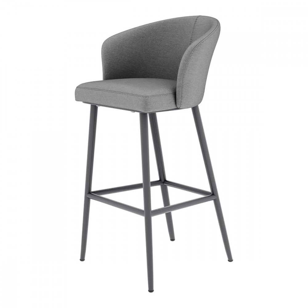 Fabric Zen Bar Stool - Flanelle Fabric Zen Bar Stool - Flanelle