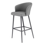 Fabric Zen Bar Stool - Flanelle Fabric Zen Bar Stool - Flanelle