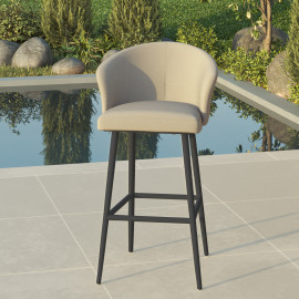 Fabric Zen Bar Stool - Oatmeal Fabric Zen Bar Stool - Oatmeal