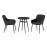 Zest 2 Seat Bistro Set / Charcoal