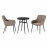 Zest 2 Seat Bistro Set / Taupe