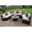 Half Moon Sofa Set / Brown