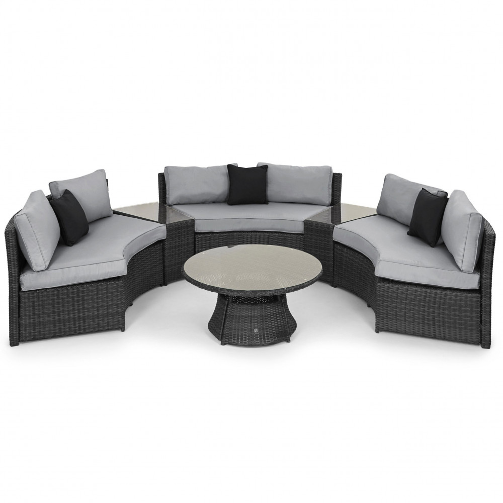 Half Moon Sofa Set / Grey Half Moon Sofa Set / Grey