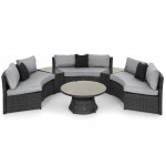 Half Moon Sofa Set / Grey Half Moon Sofa Set / Grey