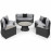 Half Moon Sofa Set / Grey