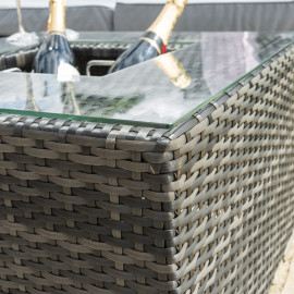 Georgia 3 Seat Sofa Set with Ice Bucket / Grey Georgia 3 Seat Sofa Set with Ice Bucket / Grey