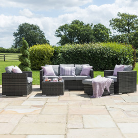 Georgia 3 Seat Sofa Set with Ice Bucket / Grey Georgia 3 Seat Sofa Set with Ice Bucket / Grey