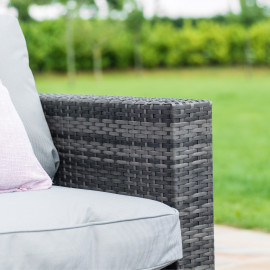 Georgia 3 Seat Sofa Set with Ice Bucket / Grey Georgia 3 Seat Sofa Set with Ice Bucket / Grey