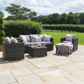 Georgia 3 Seat Sofa Set with Ice Bucket / Grey Georgia 3 Seat Sofa Set with Ice Bucket / Grey