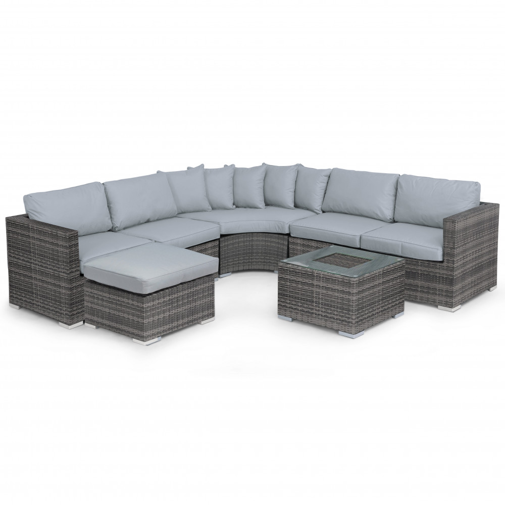 Barcelona Corner Group with Ice Bucket / Grey