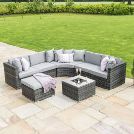 Barcelona Corner Group with Ice Bucket / Grey