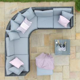 Barcelona Corner Group with Ice Bucket / Grey