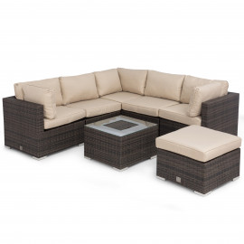 London Corner Group with Ice Bucket / Brown