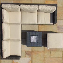 London Corner Group with Ice Bucket / Brown London Corner Group with Ice Bucket / Brown