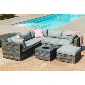 London Corner Group with Ice Bucket / Grey London Corner Group with Ice Bucket / Grey