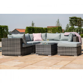 London Corner Group with Ice Bucket / Grey London Corner Group with Ice Bucket / Grey